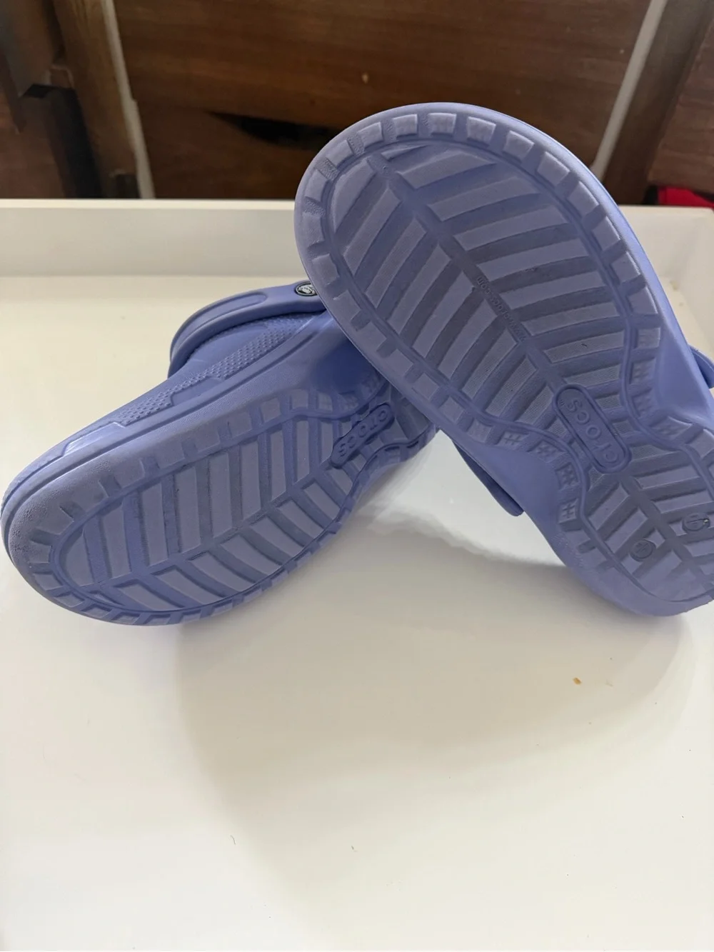 CROCS Classic Lined Slip-On Clogs in Lavender Blue